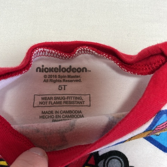 5T Paw Patrol long sleeve t-shirt/pajama top - Picture 3 of 3